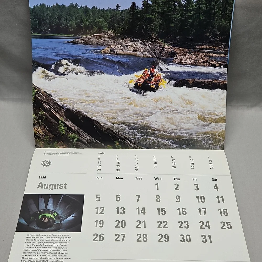 1990 GE General Electric Calender